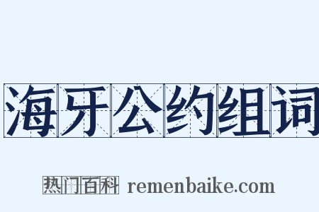 海牙公约组词是什么意思的图片